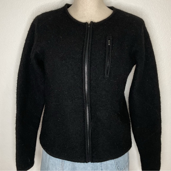 The North Face 100% Wool Zip Up Cardigan Sweater - Picture 1 of 15